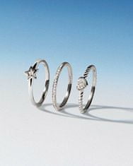 Rosato Očarljiv srebrni prstan z zvezdo Allegra RZA027 (Obseg 56 mm)