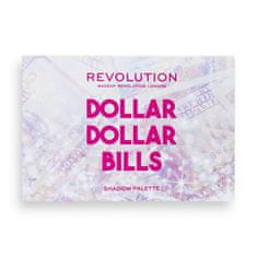 Makeup Revolution Paleta senčil za oči Dollar Dollar Bills (Power Shadow Palette) 6,6 g