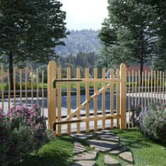 Greatstore Enojna vrata za ograjo leska 100x90 cm