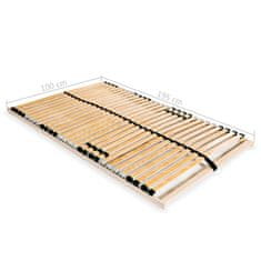Vidaxl Letveno dno za posteljo 28 letvic 7 con 100x200 cm