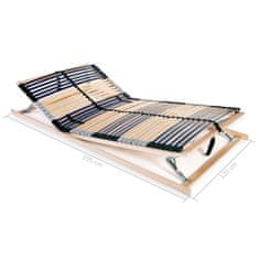 Vidaxl Letveno dno za posteljo 42 letvic 7 con 120x200 cm