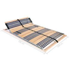 Vidaxl Letveno dno za posteljo 42 letvic 7 con 120x200 cm