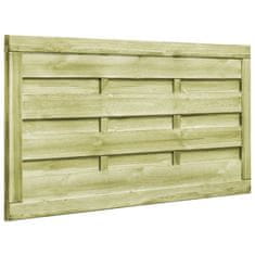 Vidaxl Vrtna vrata 2 kosa impregnirana borovina 150x75 cm zelena