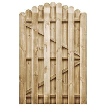 Vidaxl Vrtna vrata impregnirana borovina 100x150 cm