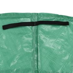 Vidaxl Varnostna podloga PE zelena za 3,05 m okrogel trampolin