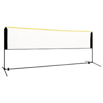 shumee vidaXL Nastavljiva mreža za badminton 400x103x94-158 cm kovinska