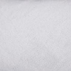 Greatstore Pasja postelja tm. siva in bela 85,5x70x23 cm videz platna flis