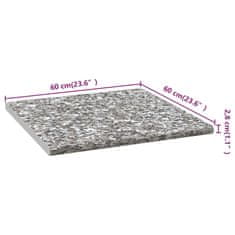 Vidaxl Kuhinjski pult siv z granitno teksturo 60x60x2,8 cm iverna pl.