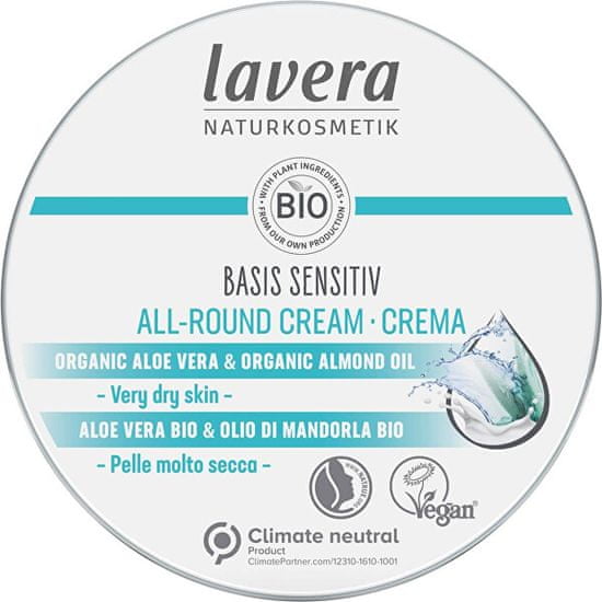 Lavera Basis Sensitiv intenzivna krema (All-Round Cream) 150 ml