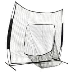 Greatstore Mreža za trening bejzbola/softballa, 341x106,5x216 cm, kovinska