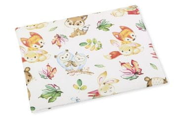 Bellatex Blazinica za dojenčke v posteljico - 42x32 cm, (tanko) - Gozdne živali