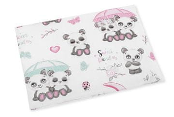 Blazina za otroško posteljico - 42x32 cm - tanka - Medvedek