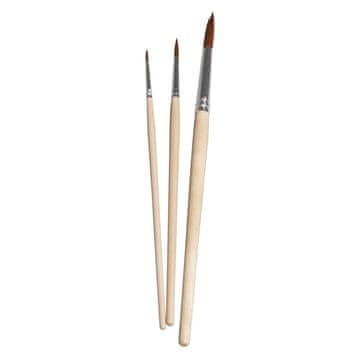 Rayher.	 Set čopičev za šolo in vrtec, 3 x okrogli