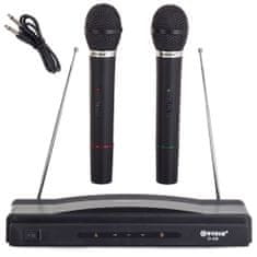 Verkgroup Brezžični karaoke sistem 2x brezžični mikrofon + postaja