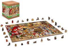 Wooden city Lesena sestavljanka Božičkova delavnica 2 v 1, 1010 kosov ECO