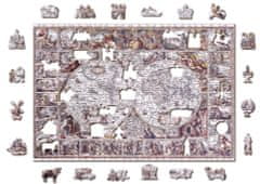 Wooden city Lesena sestavljanka Zemljevid dobe odkritij 2 v 1, 505 kosov ECO