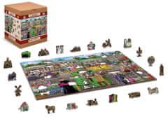 Wooden city Lesena sestavljanka Pariški trg v Berlinu 2 v 1, 505 kosov ECO