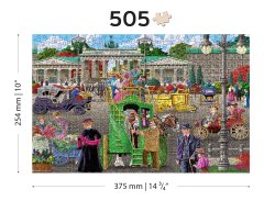 Wooden city Lesena sestavljanka Pariški trg v Berlinu 2 v 1, 505 kosov ECO