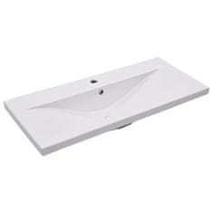 Vidaxl Vgradni umivalnik 91x39,5x18,5 cm keramičen bel