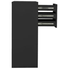Vidaxl Pisarniška omara antracitna 90x40x102 cm jeklo