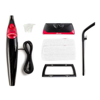  Vileda Steam XXL parni čistilec, črno/rdeč 