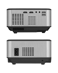 Krüger&Matz LED projektor LED50 WI-FI, 1920x1080 px, 50-120", 2800 lm, srebrne barve