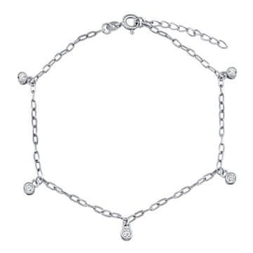 Silvego Srebrna verižica za nogo Samantha z Brilliance Zirconia ZT1A36751A
