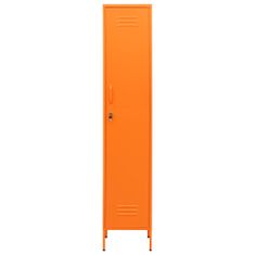 Vidaxl Omara s ključavnico oranžna 35x46x180 cm jeklo