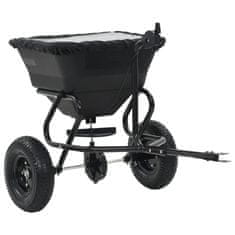 Vidaxl Vlečni posipalec soli PVC in jeklo 125x74x79 cm 45 L