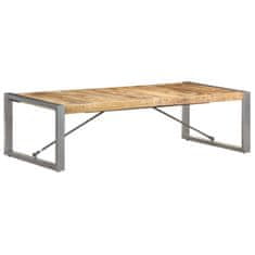 Vidaxl Klubska mizica 140x70x40 cm robusten mangov les