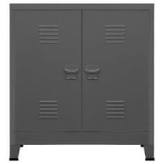 Vidaxl Arhivska omarica antracitna 90x40x100 cm jeklo
