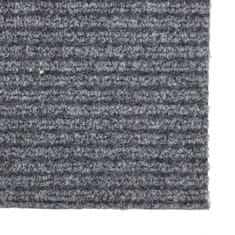 Vidaxl Tepih tekač 100x300 cm siv