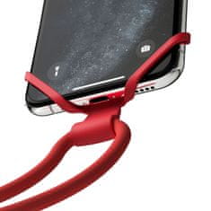 Vonmählen Infinity univerzalni pas za telefon, združljiv z vsemi telefoni, silikonski, rdeč