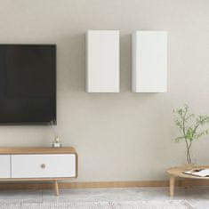 Vidaxl TV omarica 2 kosa bela 30,5x30x60 cm iverna plošča