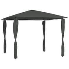 Vidaxl Paviljon s stranico 3x3x2,6 m antraciten 160 g/m2