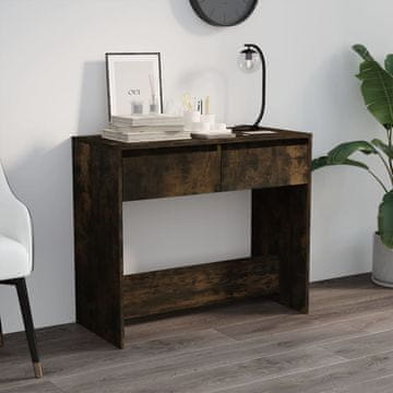 Vidaxl vidaXL Konzolna mizica dimljen hrast 89x41x76,5 cm