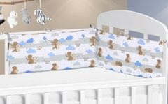 Prevleka za otroško posteljico - 60x28 cm - Medvedek svetlo modra