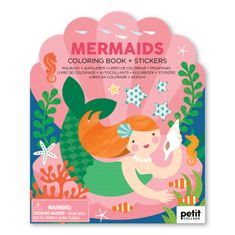 Petit collage Barvanje knjiga z nalepkami morske deklice