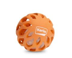 Karlie Gumijasta mrežna žoga z LED lučko v notranjosti 8,3 cm oranžna