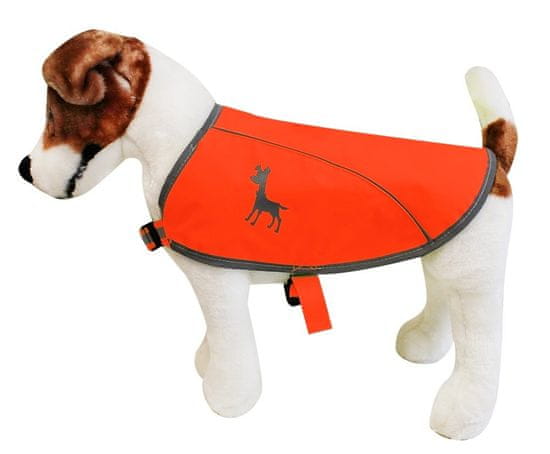 Alcott Odsevni jopič za pse oranžne barve velikost S
