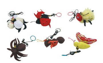 Karlie Igrača za mačke plišasta žuželka z zvončkom 6x5x3cm