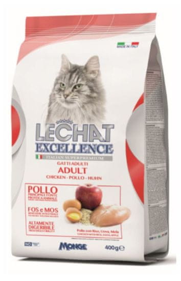LECHAT EXCELLENCE Adult briketi za odrasle mačke s piščancem, 1,5 kg