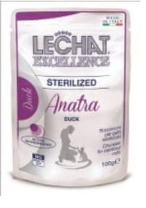 Lechat Excellence Sterilized mokra hrana za sterilizirane mačke, z raco, 24 x 100 g