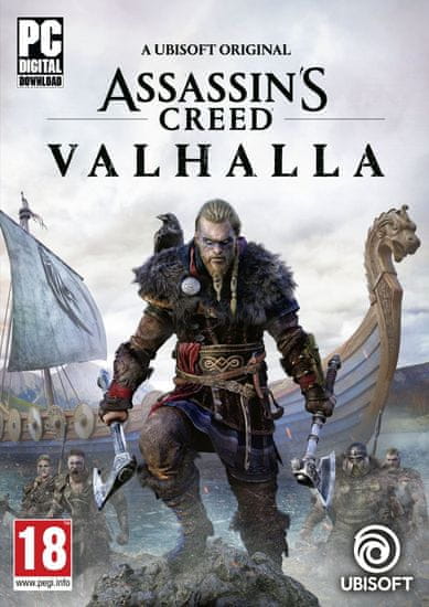 Ubisoft Assassin's Creed Valhalla igra, koda v škatli (PC)