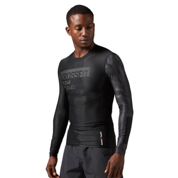 Reebok Majice črna XS Rcf LS Compression Shirt