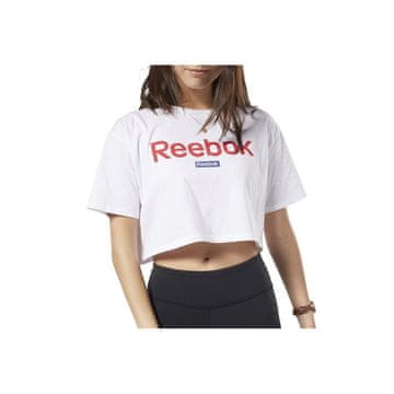 Reebok Majice bela Linear Logo Crop Tee