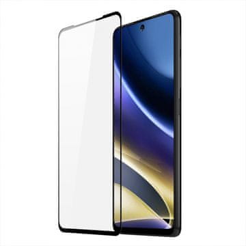 Dux Ducis All Glass Full Screen zaščitno steklo za Motorola Moto G51 5G, črna