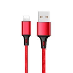 MG kabel USB / Lightning 2.4A 1m, rdeča