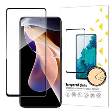 MG Full Glue Super Tough zaščitno steklo za Xiaomi Redmi Note 11 Pro / 11 Pro Plus, črna