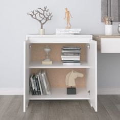 Vidaxl Komoda bela 70x41x75 cm inženirski les